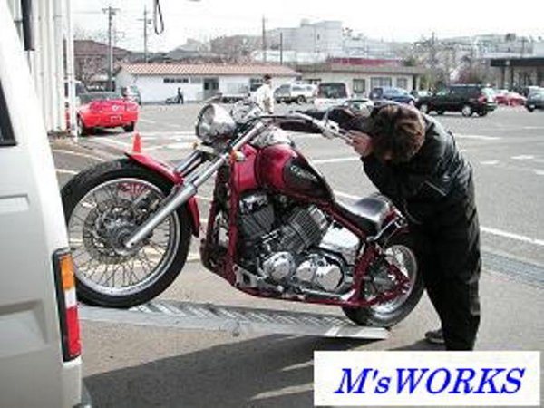 格安バイク車検！格安ユーザー車検代行のM's WORKS